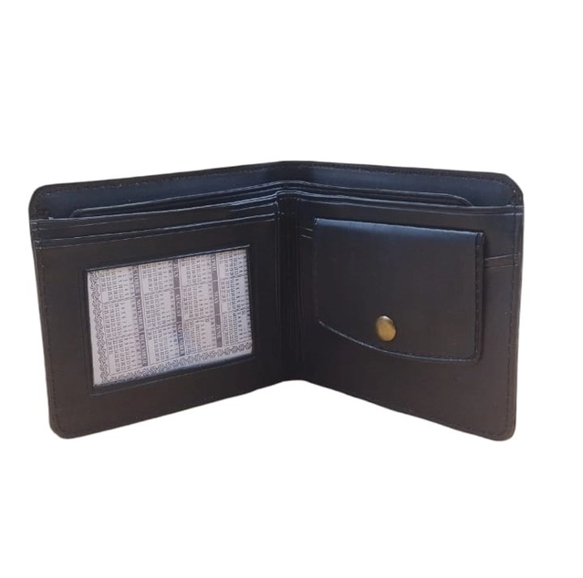 Faux Leather Wallet for Men (Black)