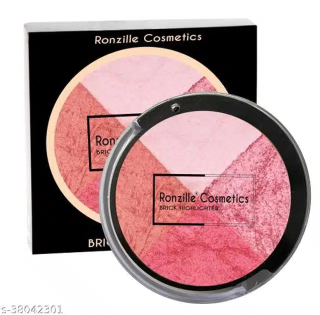 Ronzille Shimmer Baked Blush (Coral Orange)