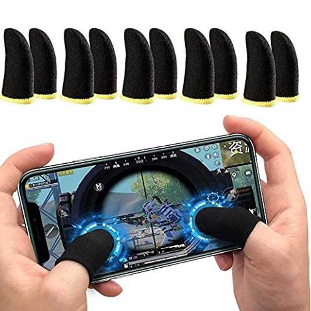 Pinak Cotton Finger Sleeves For Gaming (Set Of 40, Multicolor) (PS-146)