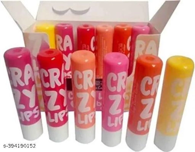 Crazy Lip Balm (Multicolor, Pack of 6)