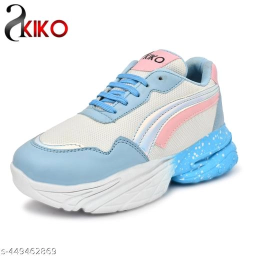 Casual Shoes for Women (Blue & White, 3)