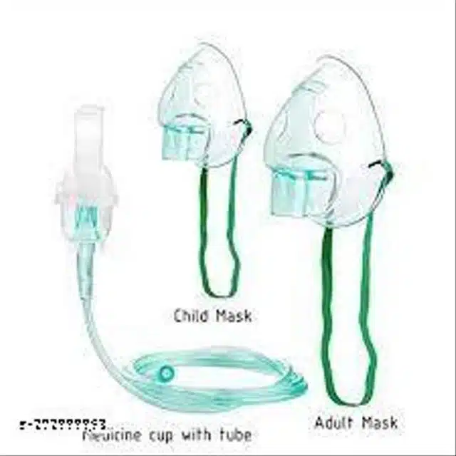 Plastic Child with Adult Nebulizer Mask Set (Transparent, Set of 2)