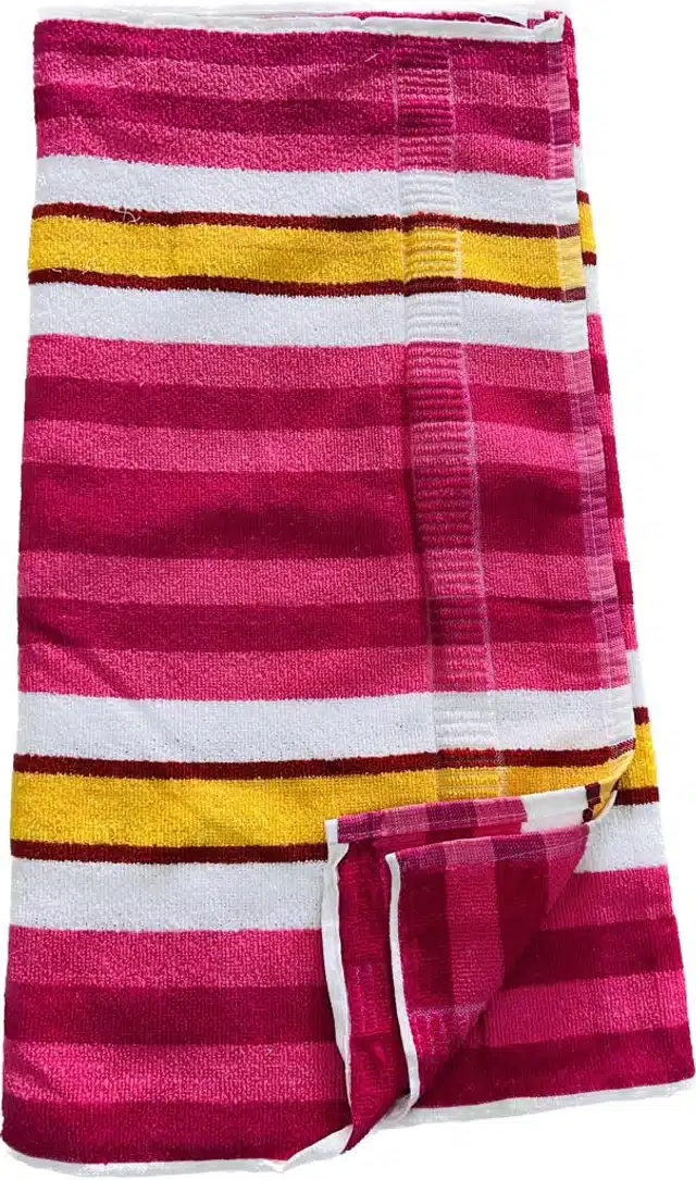 Microfiber Striped Bath Towels (Multicolor)