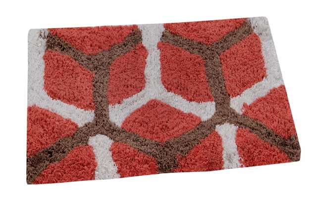Soft Cotton Anti Skid Bathmat for Home & Entrances (Multicolor) (A-157)