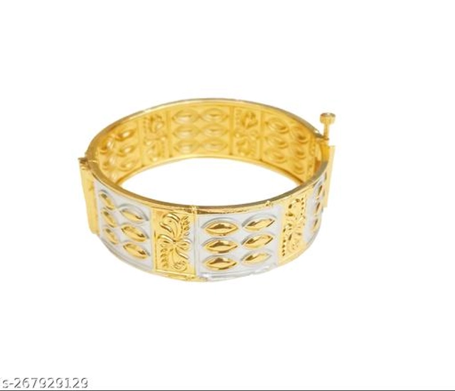 Brass Gold Plated Bangles for Women (Multicolor, 2.2)