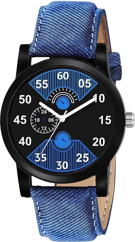 Analog watch for men (Denim Blue ,Pack of 1)