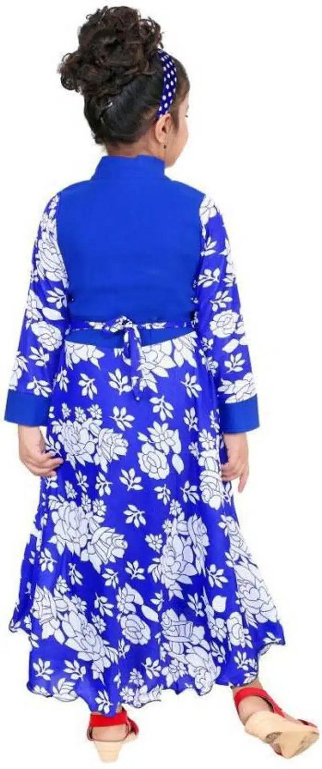 Fancy Gown for Girls (Blue, 20)