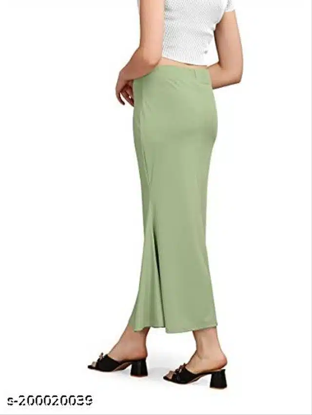 Lycra Saree Shapewear for Women (Olive, S)