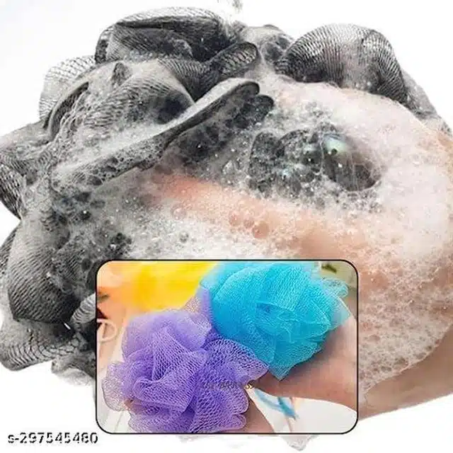 Plastic Bathing Loofah (Assorted, Pack of 2)