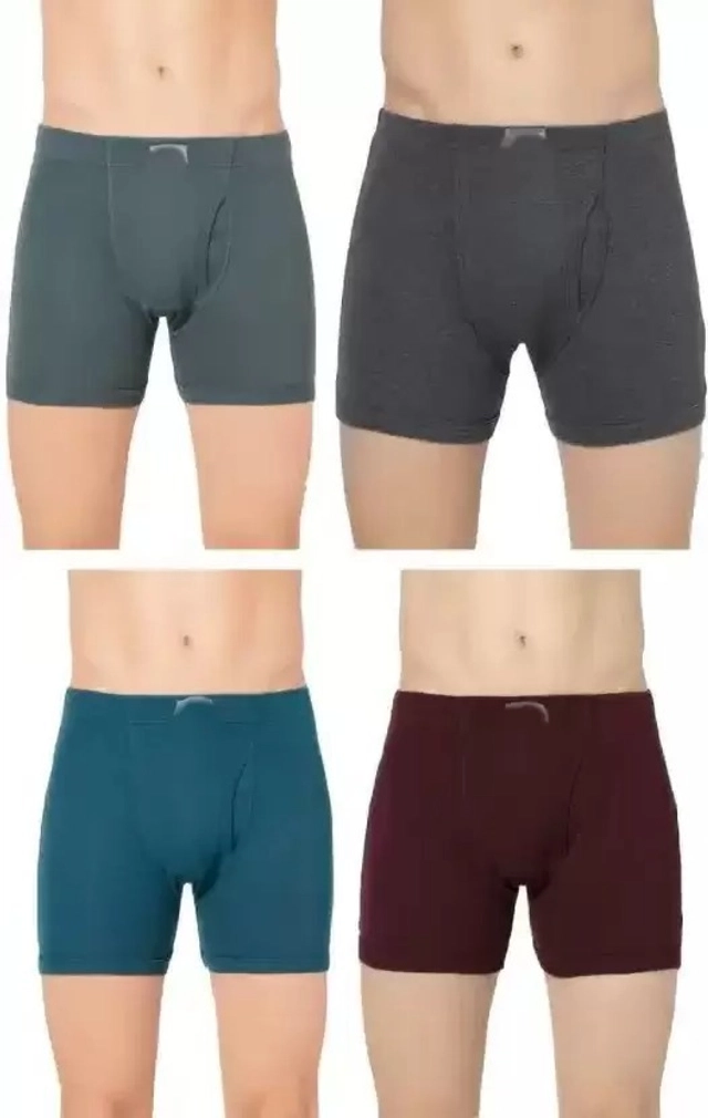 Cotton Trunks for Men (Multicolor, 85) (Pack of 4)