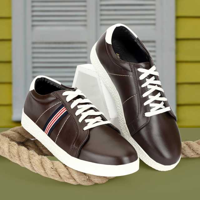 Sneakers for Men (Brown, 6) (MAE-42)