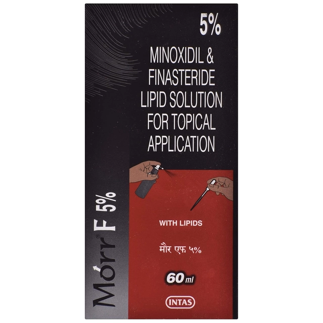 Morr F 5% Minoxidil Finasteride Lipid Solution for Topical Application Hair Serum (60 ml)