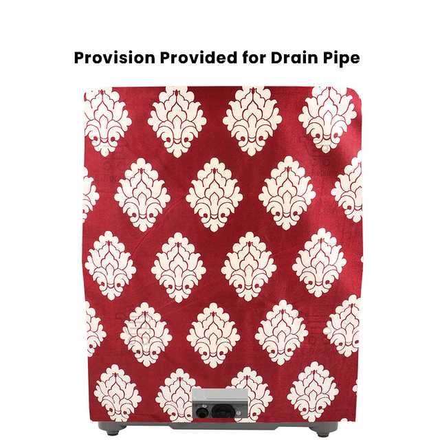 E Retailer Polyester Semi Automatic Washing Machine Cover For 5kg to 8kg (Maroon, 33x22x37 Inches) (E-330)