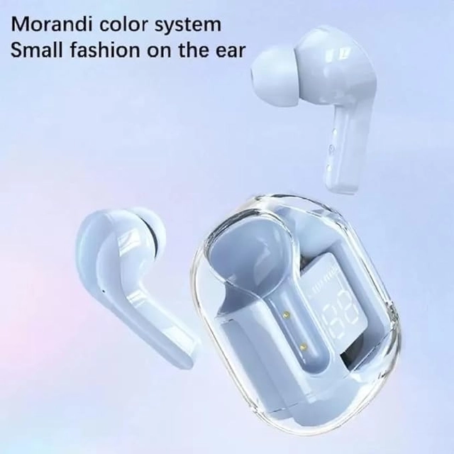 Wireless Bluetooth Earbuds with Display Charging Case (Blue)