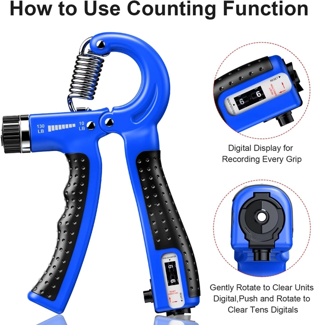 Adjustable Hand Gripper (Blue)