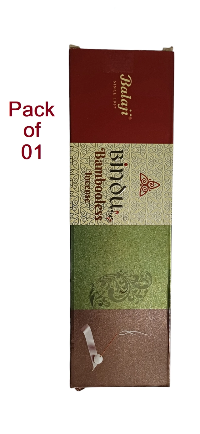 Bindu Bambooless Dhoop Incense Sticks (100 g)