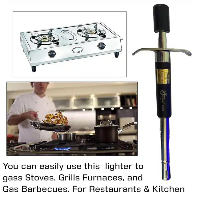 Stainless Steel Gas Lighter for Kitchen (Assorted)