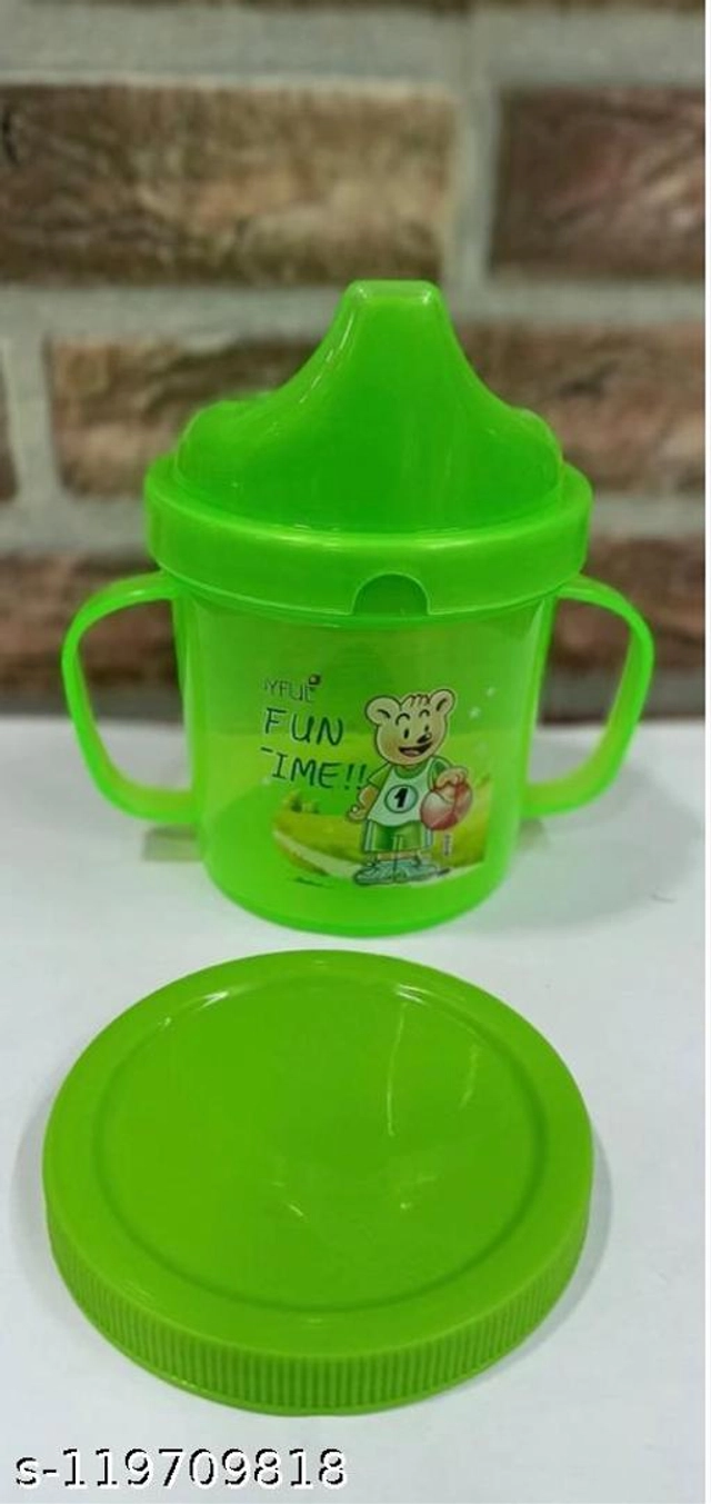 Plastic Sipper for Baby (Green, 300 ml)