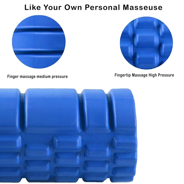 Foam Roller for Muscle Recovery Massage Roll (Blue)