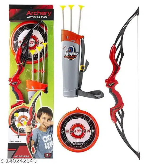 Bow and Arrow Set for Kids (Pink)