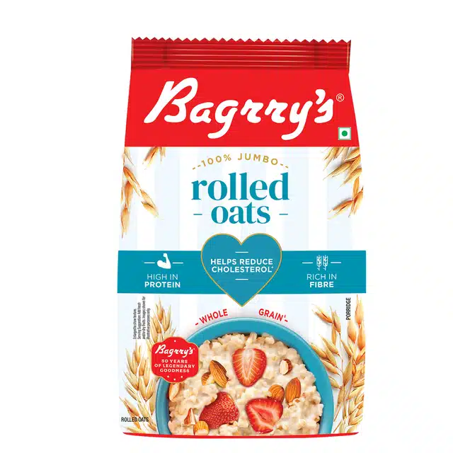 Bagrry'S Jumbo Rolled Oats 1 Kg (Pouch)