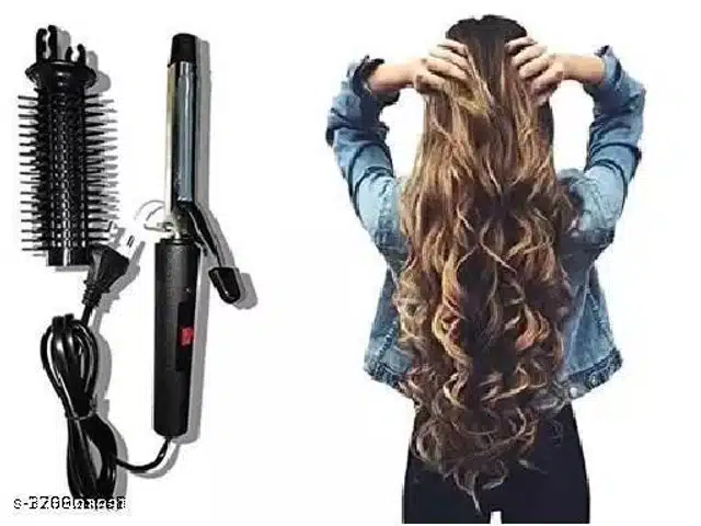 Plastic Hair Roller & Curler (Black)