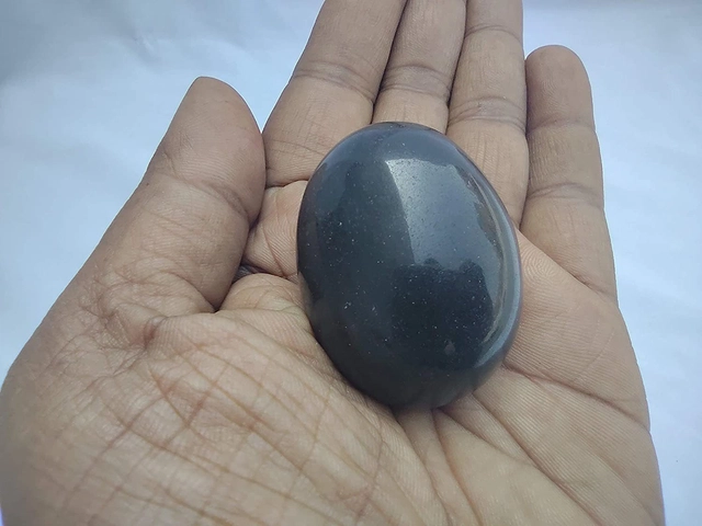 Marble Shaligram Shila for Pooja (Black)