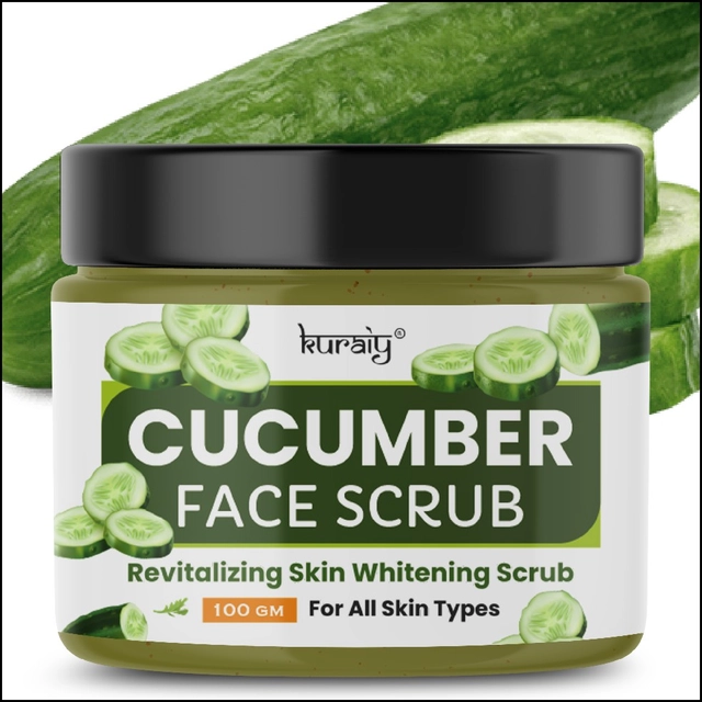 Kuraiy Cucumber Revitalizing Skin Whitening Face Scrub (100 g)