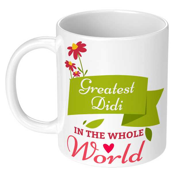 Greatest World Printed White Mug Microwave Safe Ceramic Tea Coffee Mug (Multicolor, 350 ml) (GT-287)