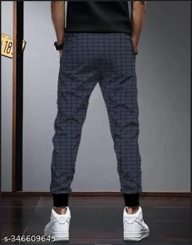 Cotton Trackpants for Boys (Dark Grey, 15-16 Years)