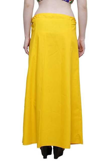 Pinak Cotton Women Readymade Petticoats (Yellow, 38) (PS-172)