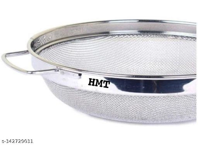 Stainless Steel Food Strainer (Silver, 8)