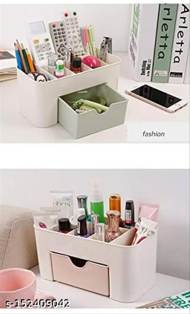 Plastic Cosmetics Storage Box (Multicolor)