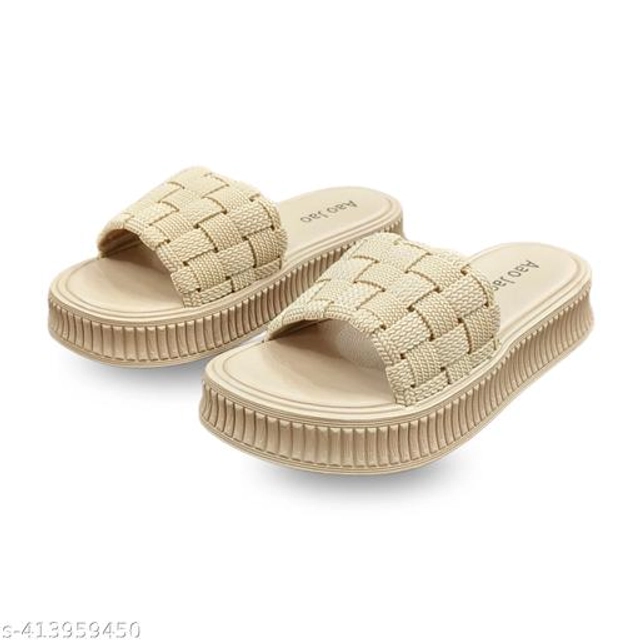 Sliders for Women (Brown, 3)