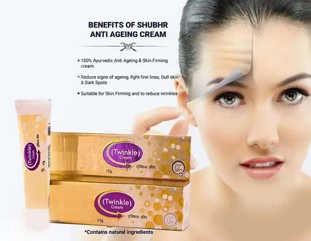 Twinkle Skin Whitening Face Cream 2 Pcs Day & Night Cream (15 g) with Digital Watch (Black) (Set of 2)