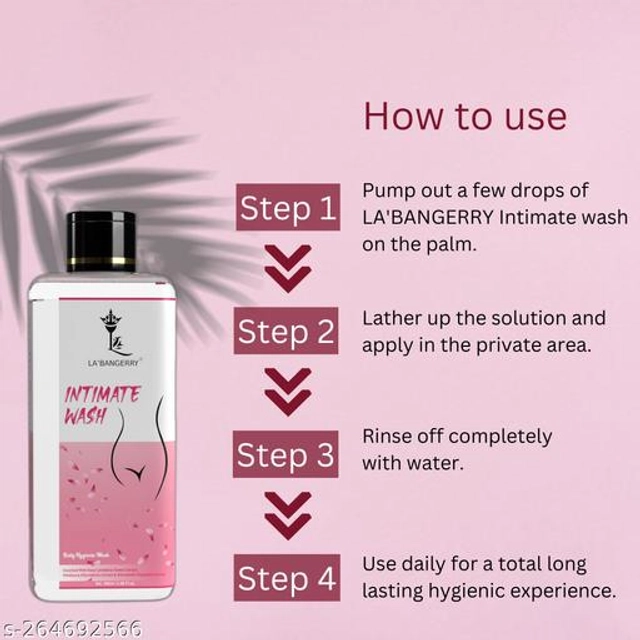 LA’BANGERRY Intimate Wash for Women (100 ml, Pack of 2)