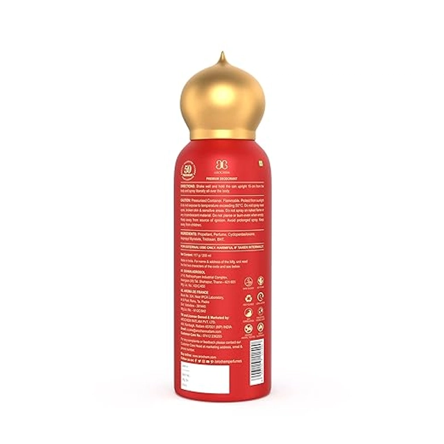 Arochem Taj Edition Zafir Spray Deodorant for Men & Women (200 ml)
