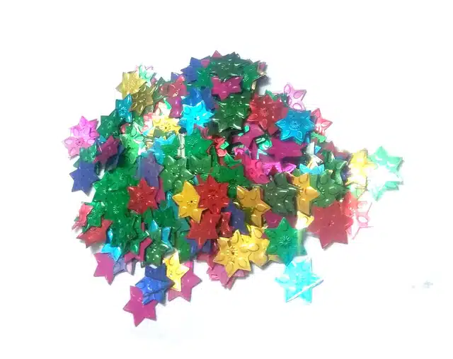 Nawani 25 mm Star Sitara for Jewellery Making (100 g)