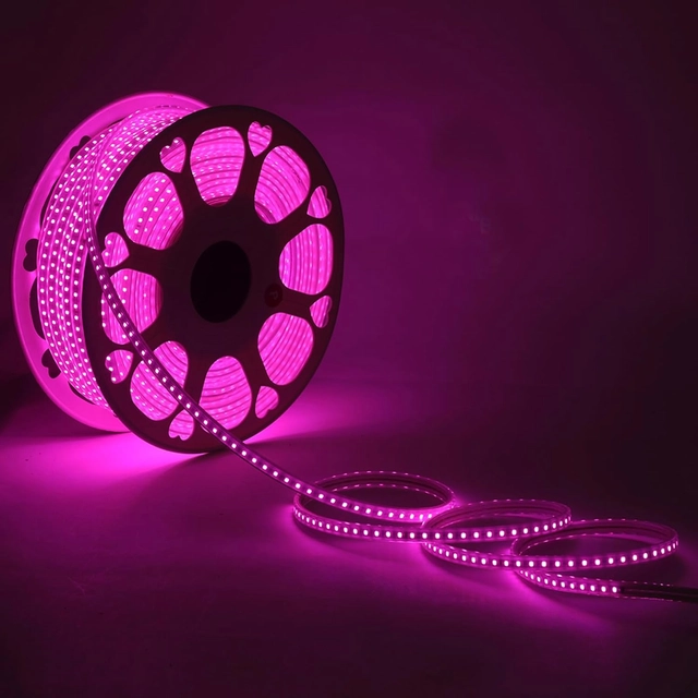 Waterproof Indoor Outdoor Home Deorative Diwali LED Strip (Pink, 5 m)