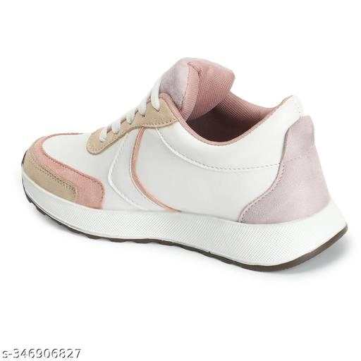 Casual Shoes for Women (White & Beige, 3)