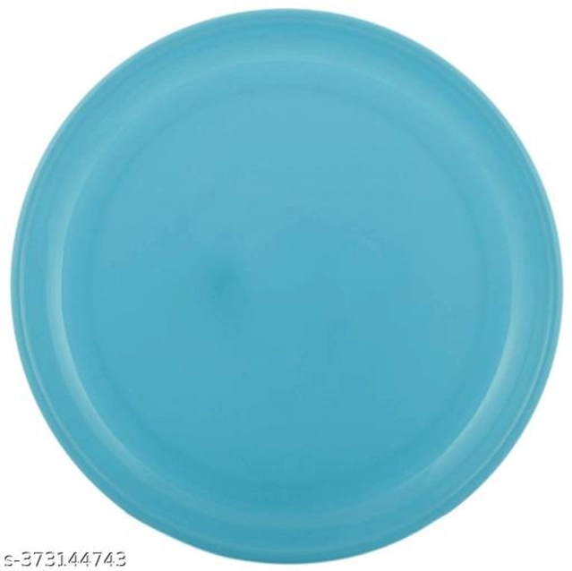 Plastic Plates (Multicolor, Pack of 3)