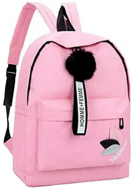 Beautiful Pu Leather Backpack For Girls & Womens (Pink) (A-1)