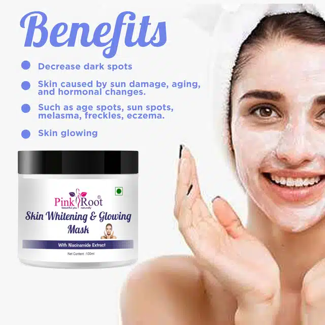 Pink Root Skin Whitening Face Mask (100 ml)