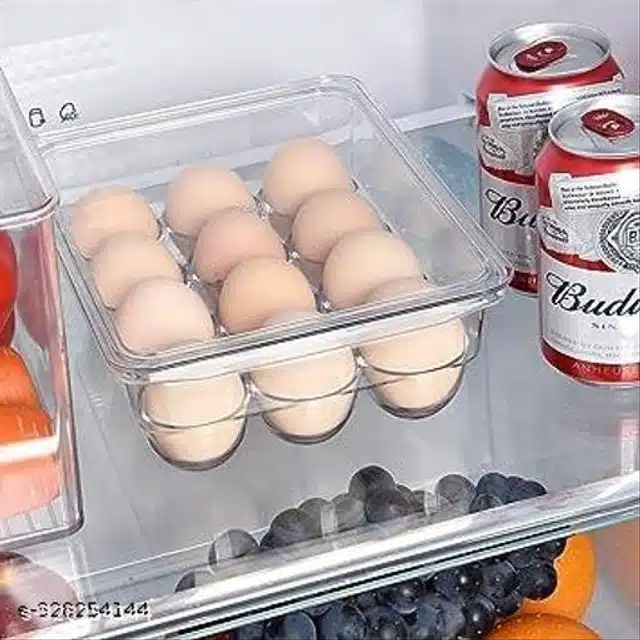 Acrylic Covered Egg Storage Box (Transparent)