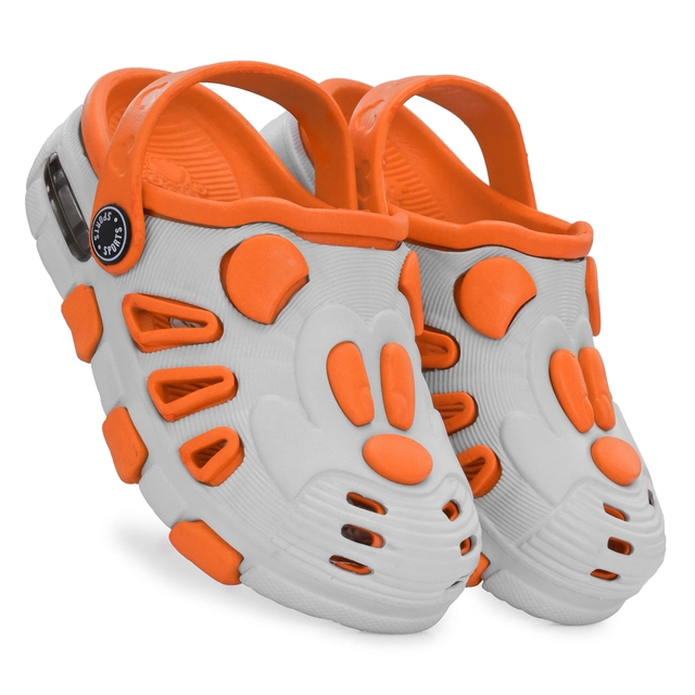 Clogs for Boys (Orange & White, 1)