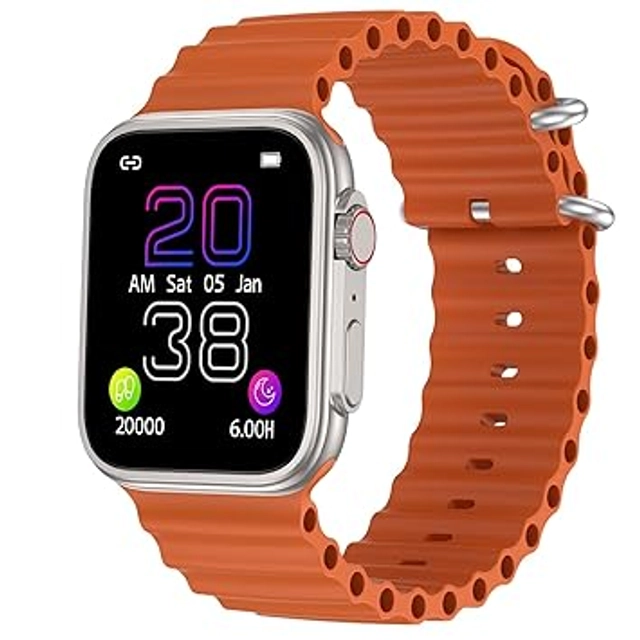 T800 Smart Watch for Men & Women (Orange)