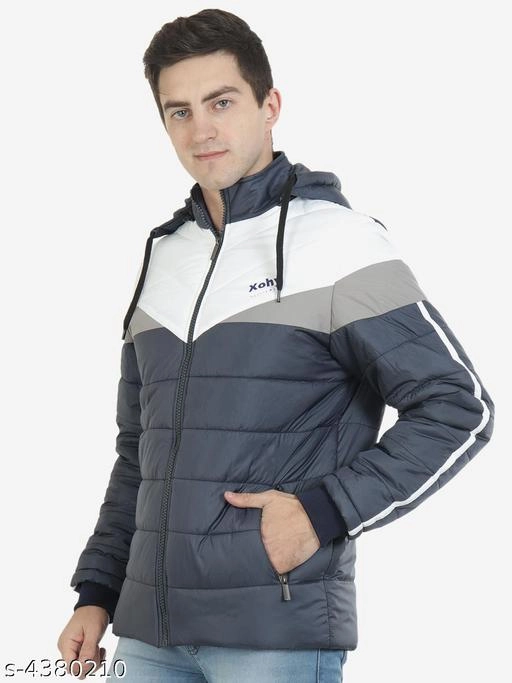 Nylon Full Sleeves Jacket for Men (Multicolor, L)