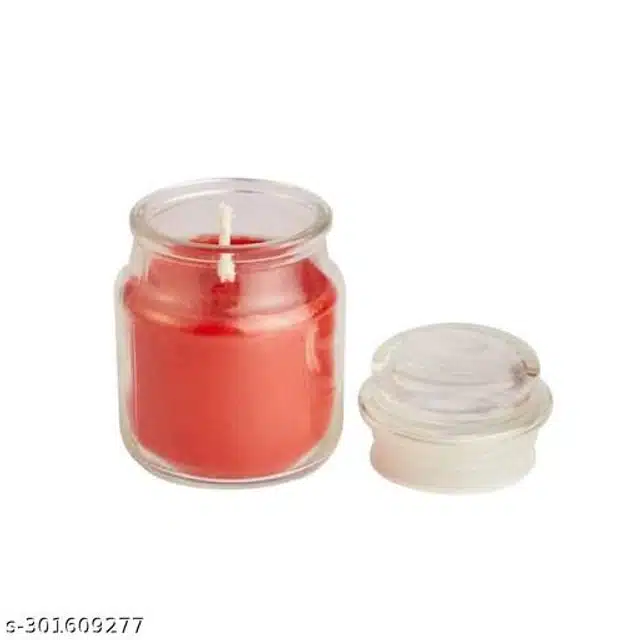 Scented Jar Candle (Red)
