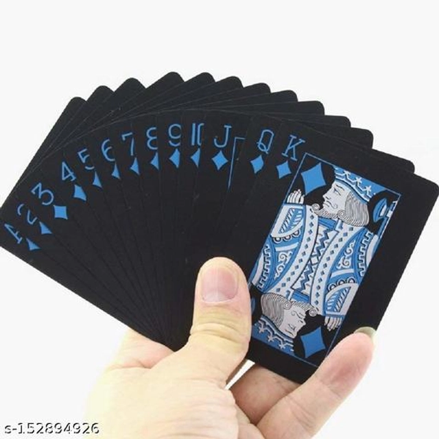 Waterproof Playing Cards Game (Black, Set of 1)