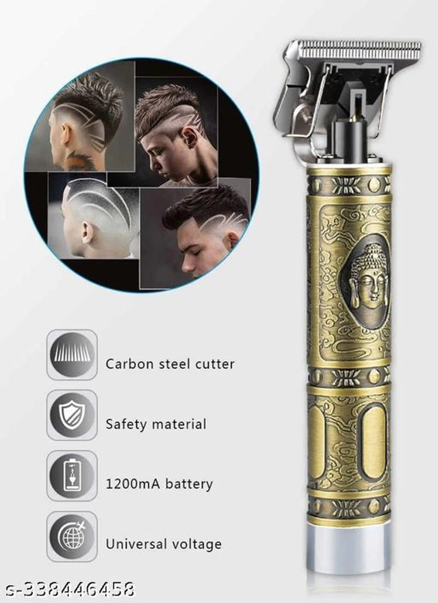 Metal Buddha Trimmer for Men (Gold)